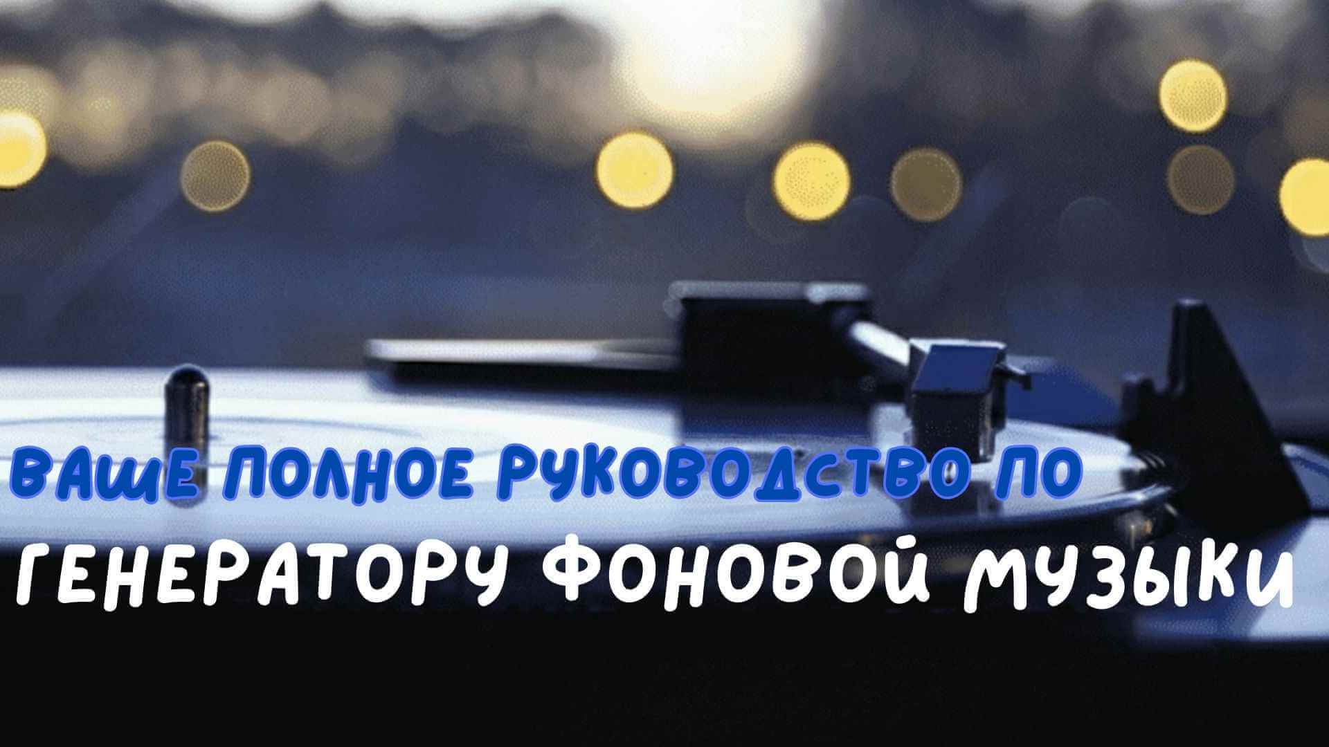 Фоновый генератор музыки с ИИ