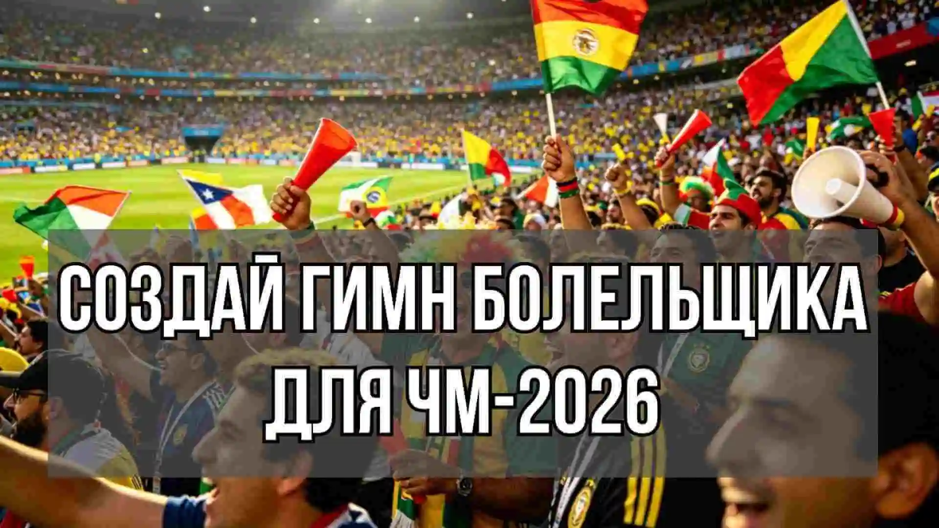 Создайте гимн болельщика для ЧМ-2026 с помощью нейросети