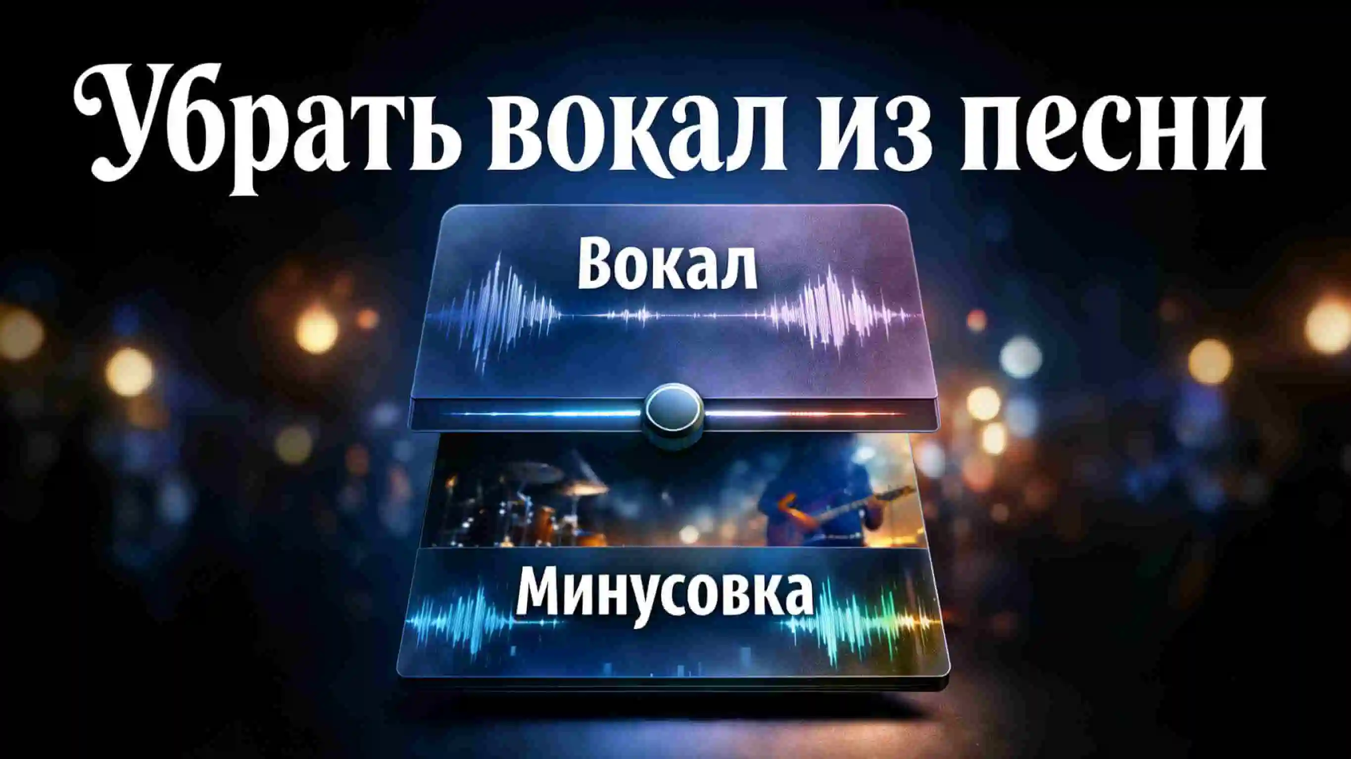 Убрать вокал из песни онлайн — быстро и без потери качества