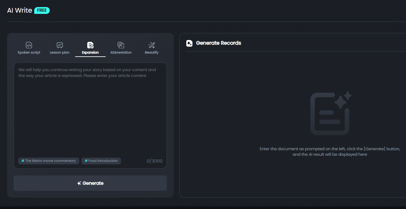topmediai ai write