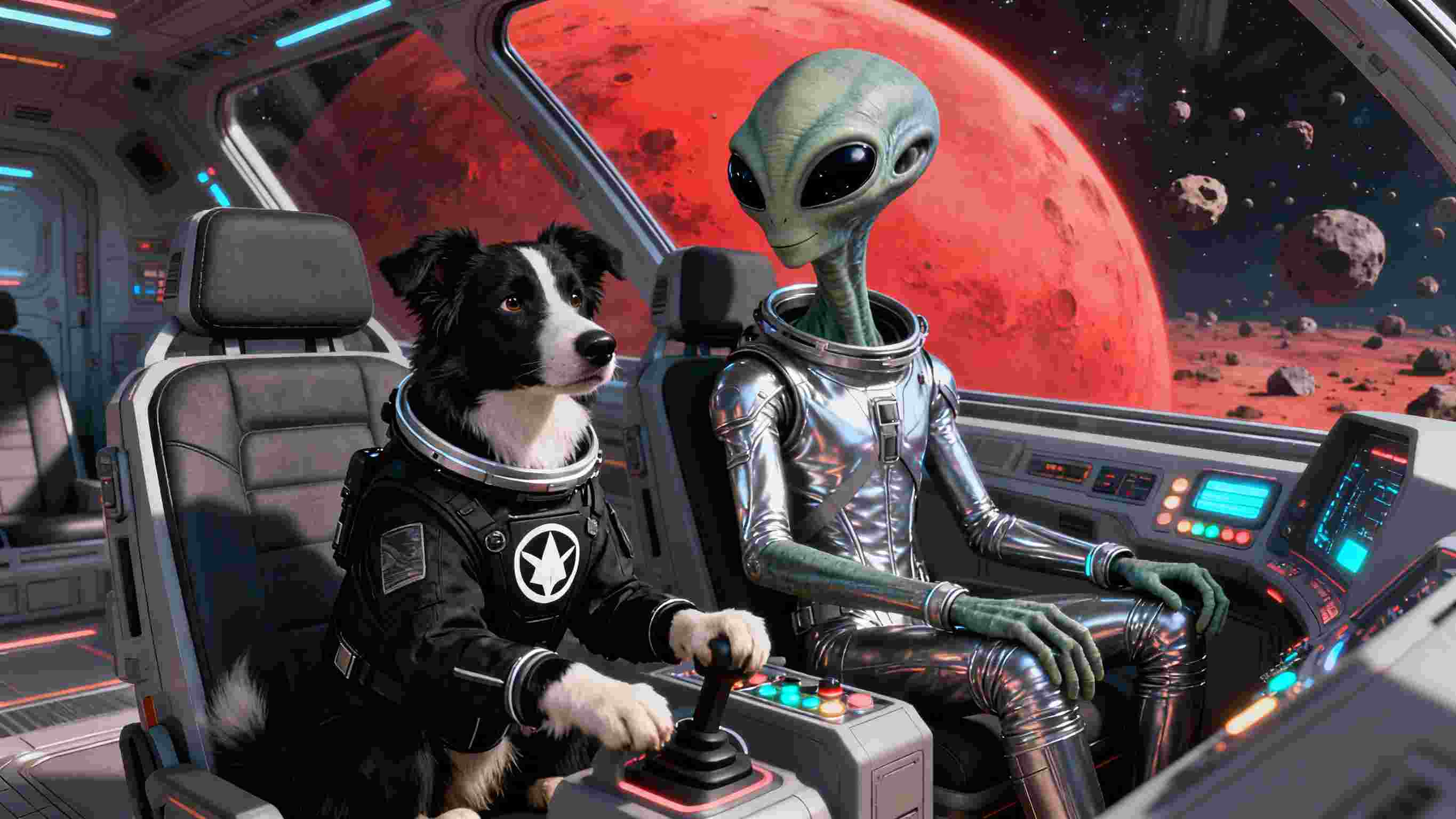 инопланетянин и питомец