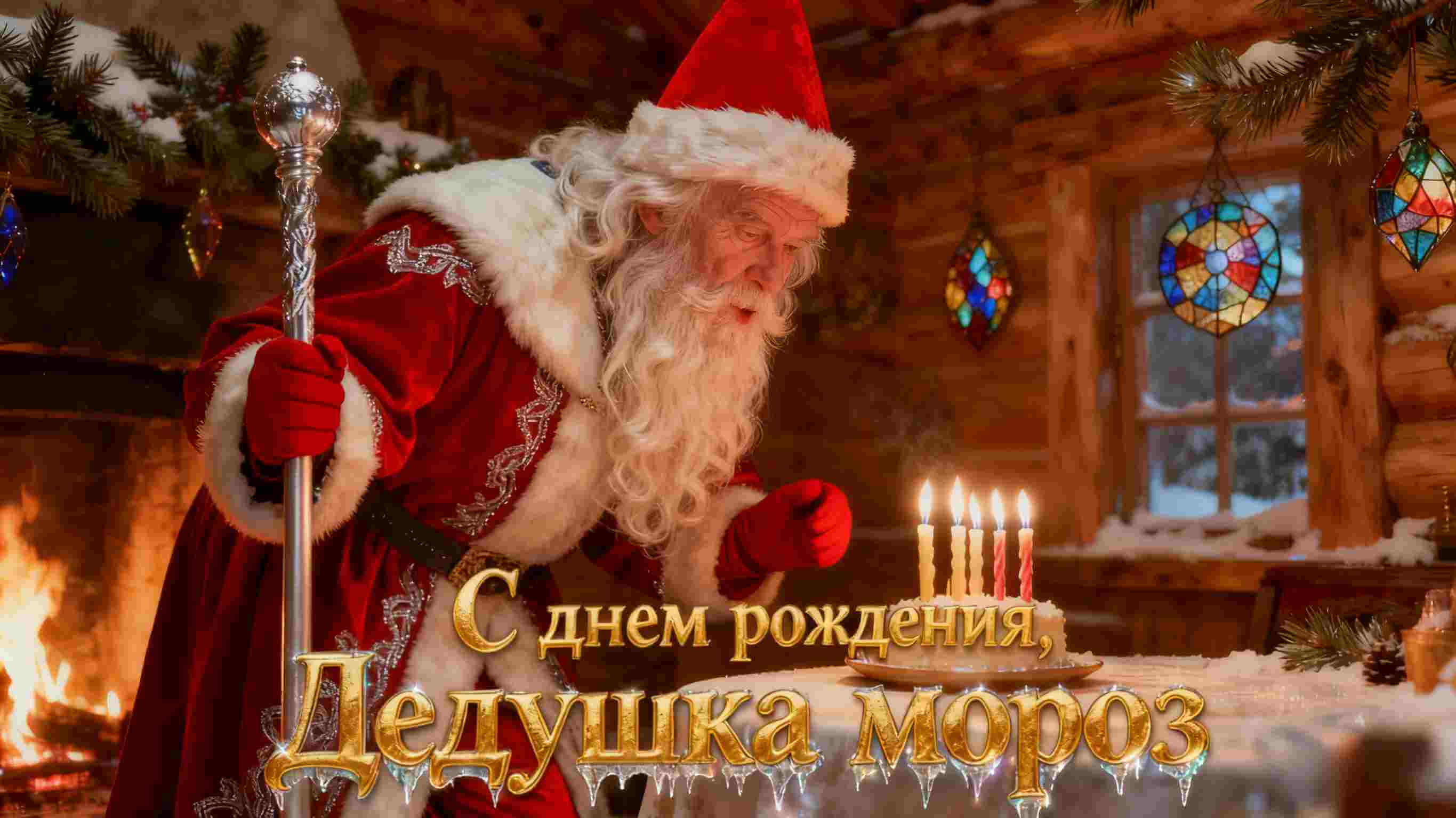 видео день рождения Деда Мороза