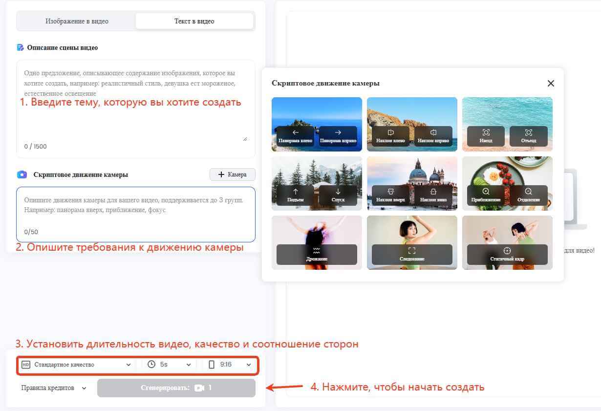 текст в видео руководство
