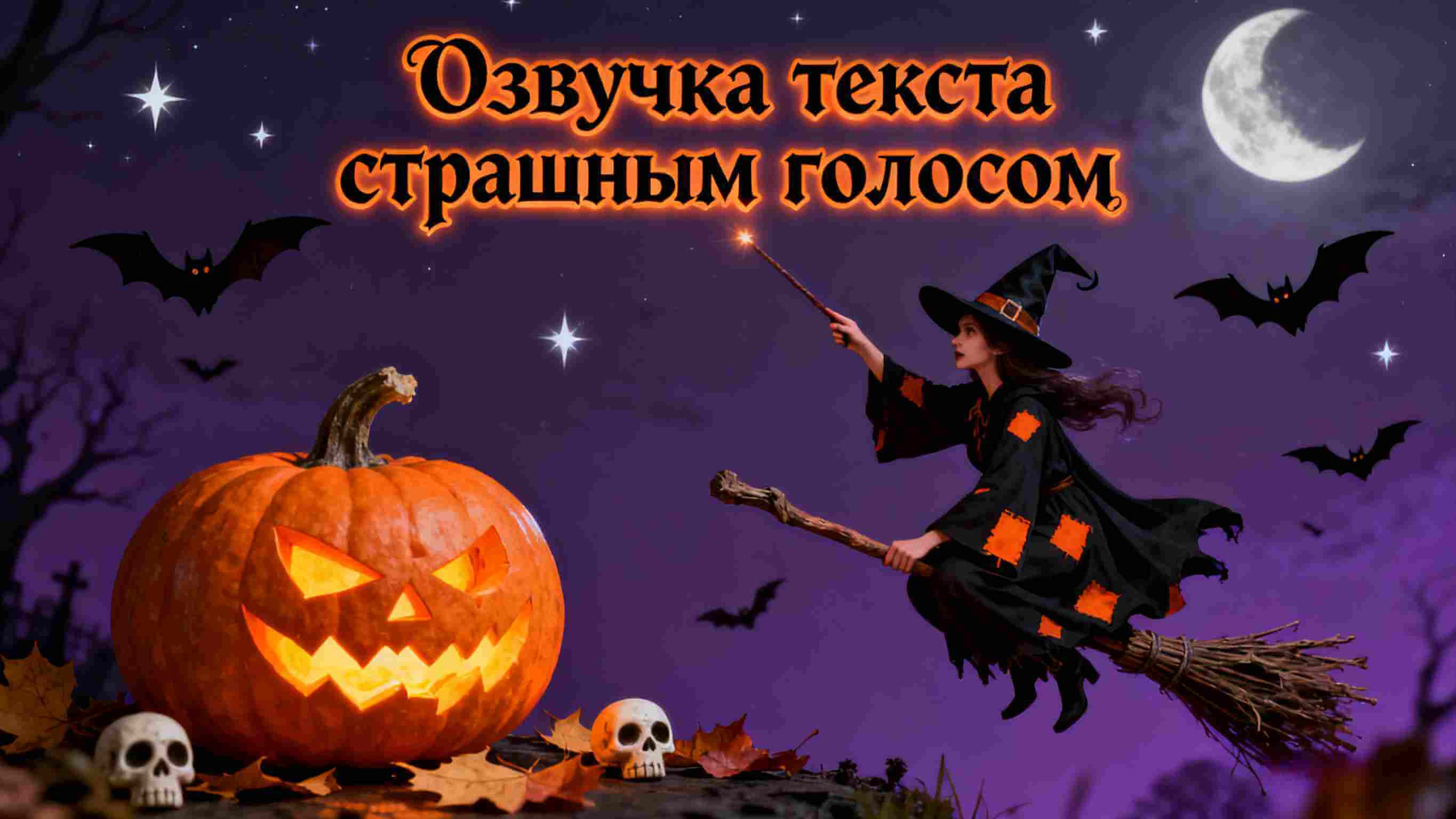 озвучка текста страшным голосом