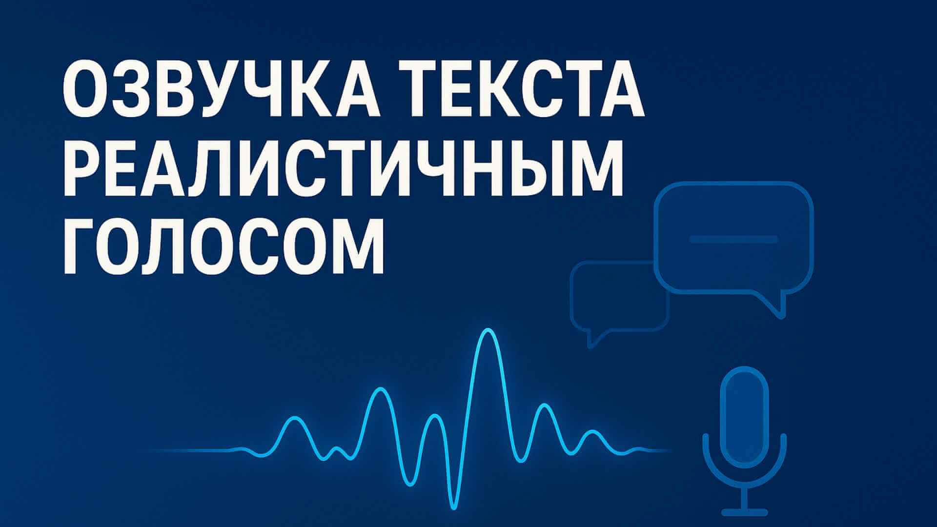 озвучка текста реалистичным голосом