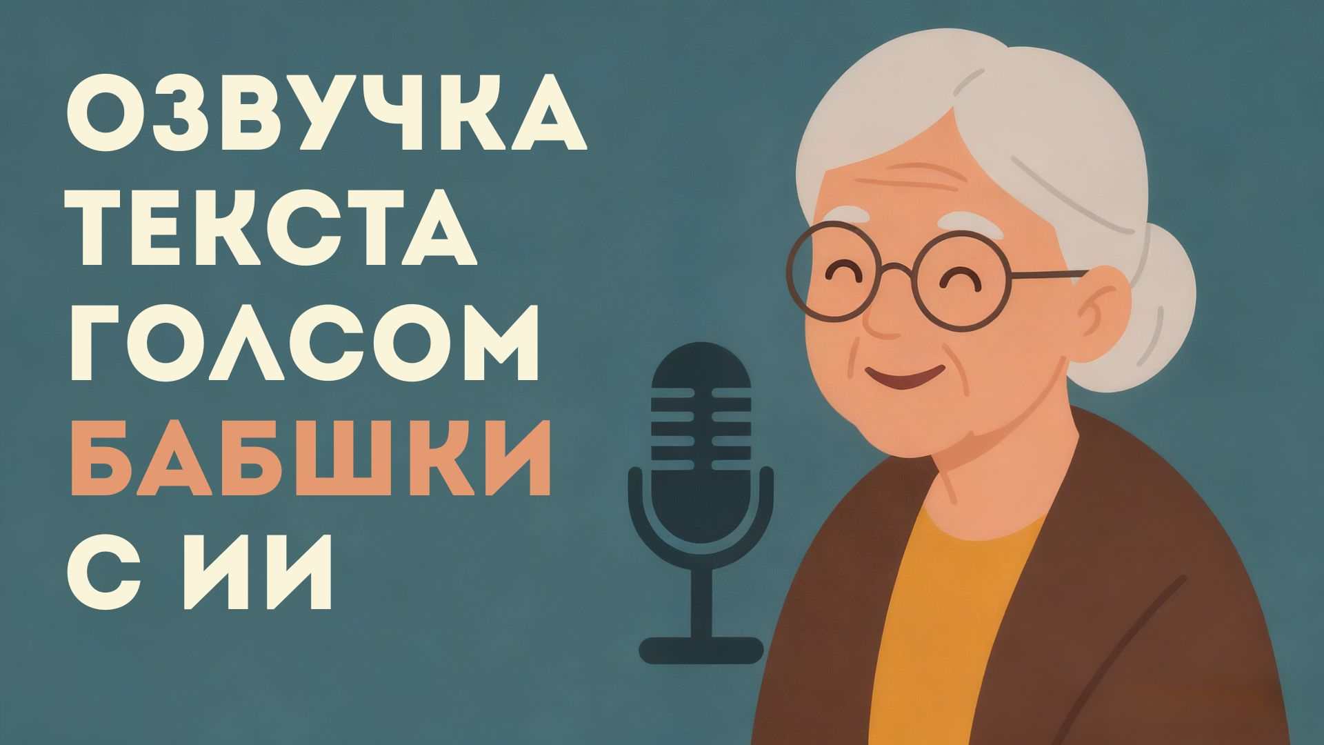 озвучка текста голосом бабушки