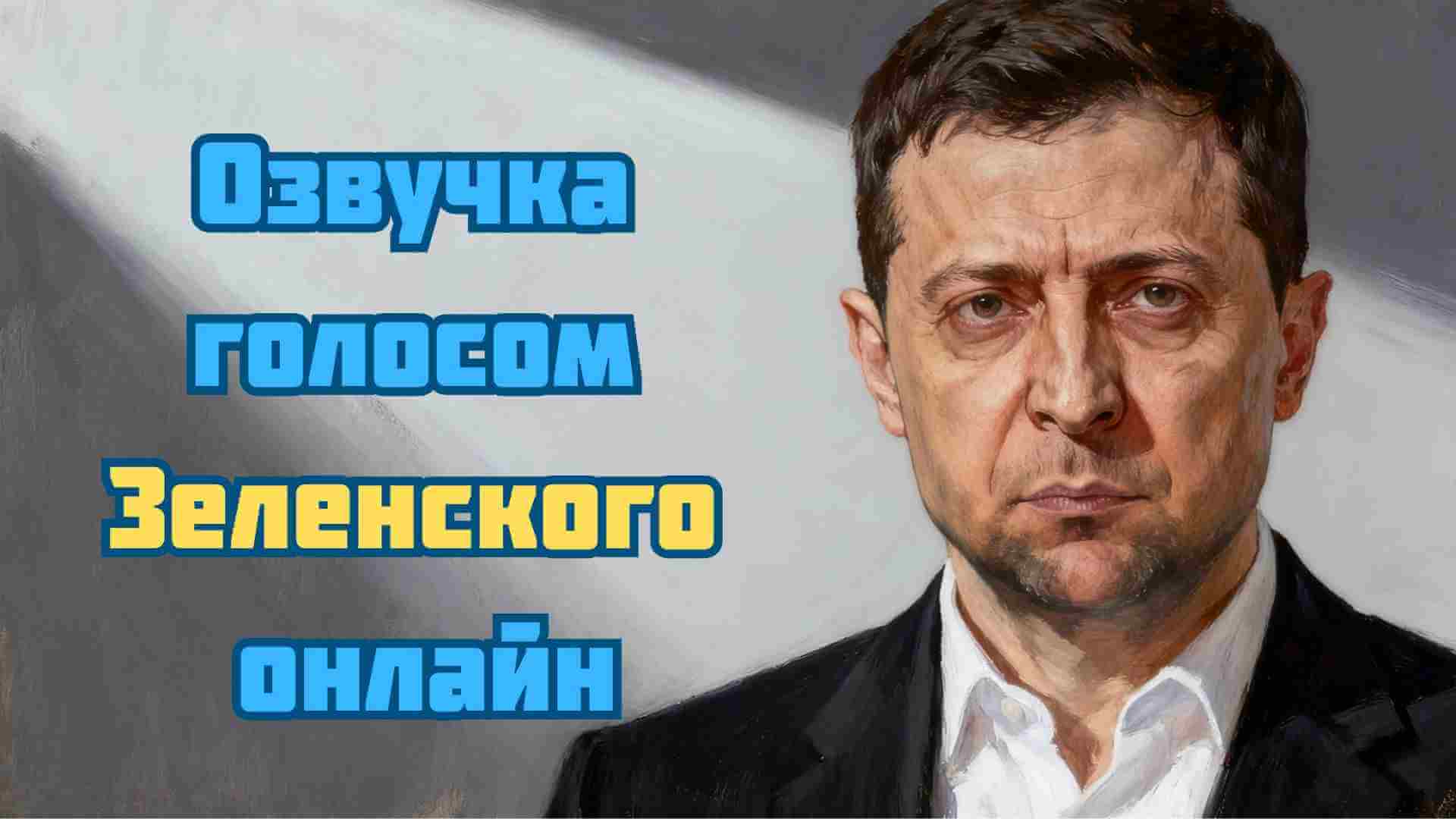озвучка текста голосом зеленского
