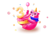TopMediai Turns 3 logo