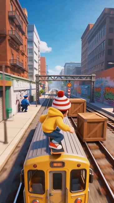 High-Speed Subway Surfers AI Videos