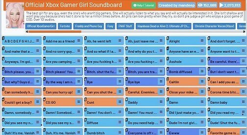 101soundboard.com gamer girl