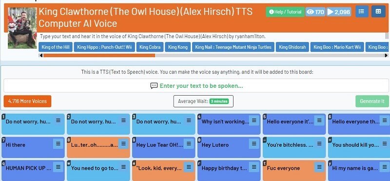 101soundboards.com the owl house ai voice