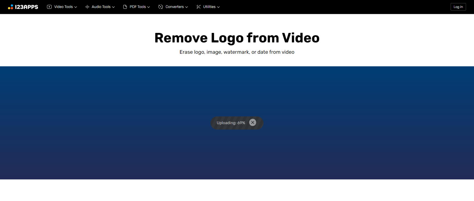 123 app remove logo from video
