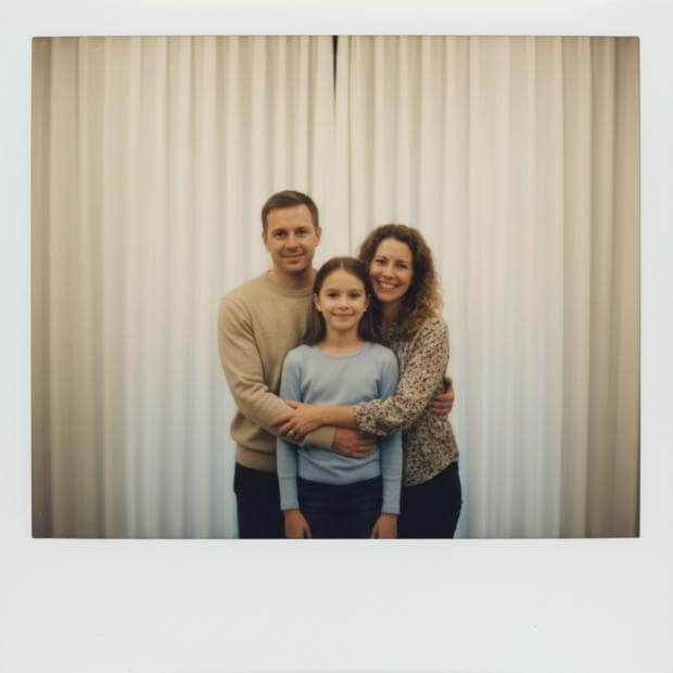 a heartwarming photo with family