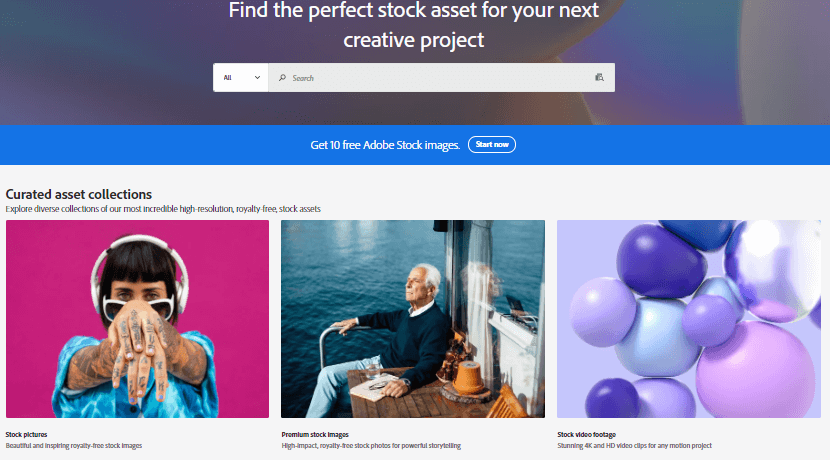 adobe stock website