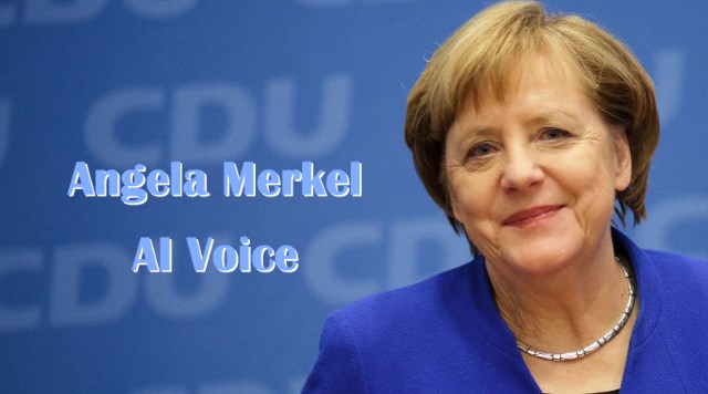 angela merkel ai voice