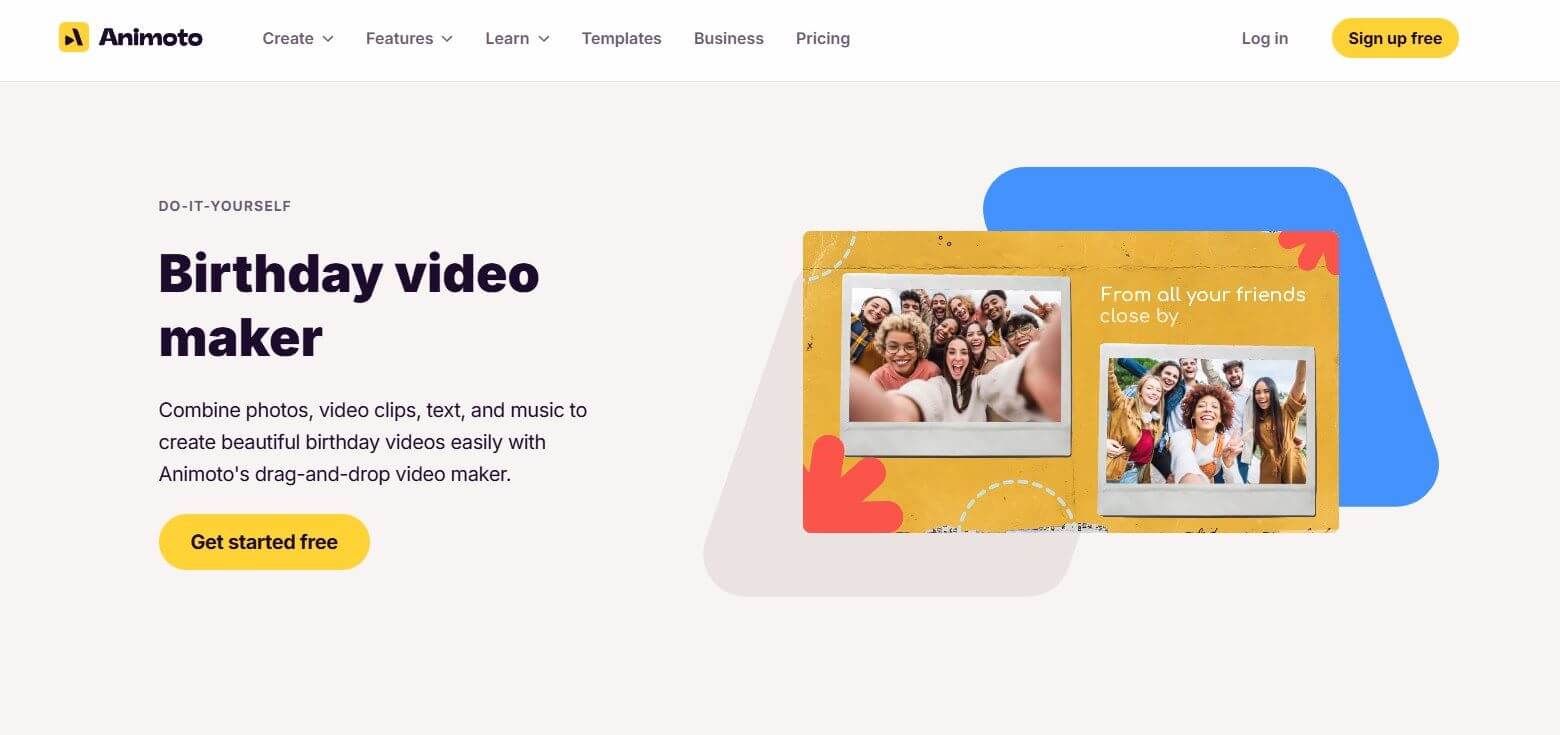 animoto birthday video maker