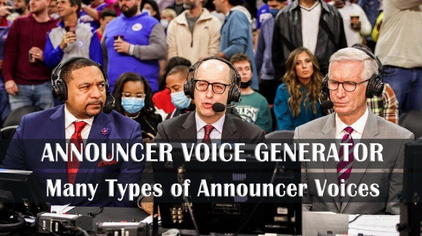 sports announcer voice generator