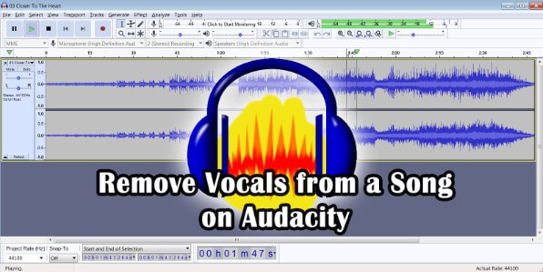 audacity remove vocal