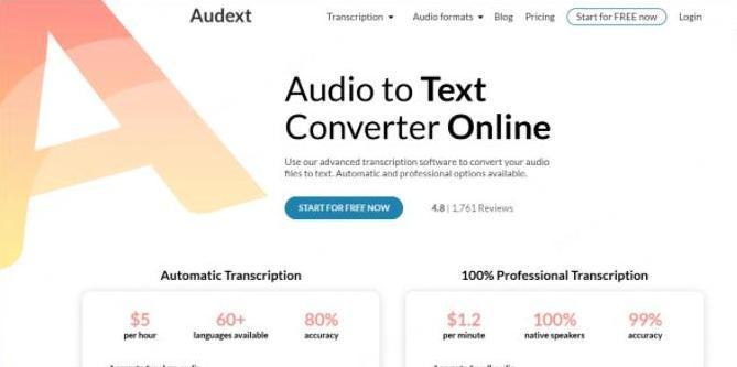 audext ai audio transcription