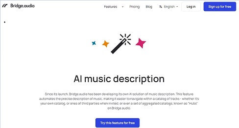 bridge audio ai describe music