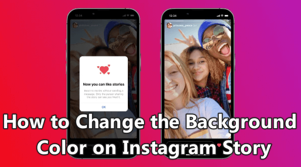 change background in instagram story