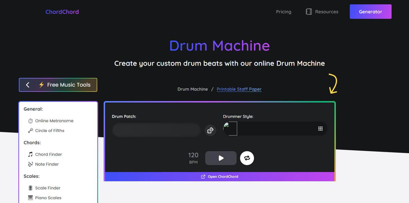 chordchord drum machine