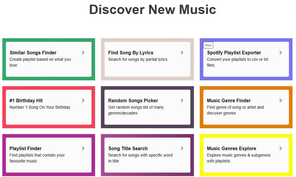 chosic music genre finder