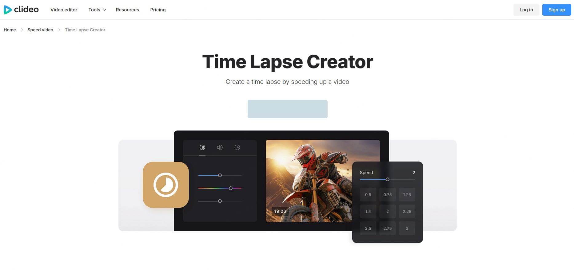 clideo time lapse creator