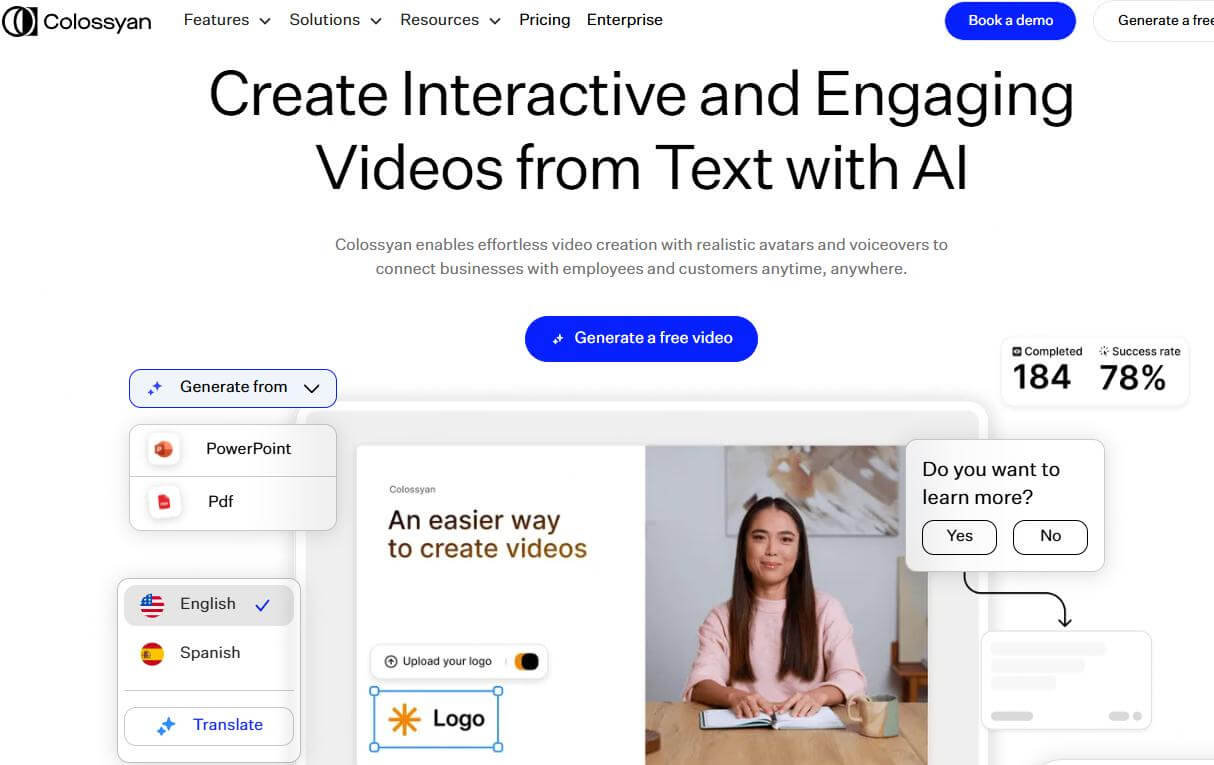 colossyan ai video generator