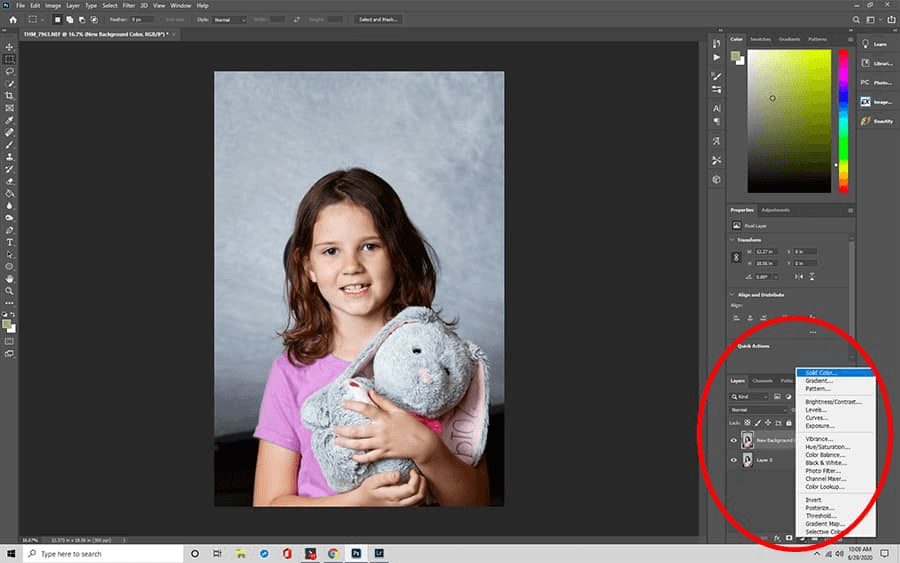 create a new layer photoshop