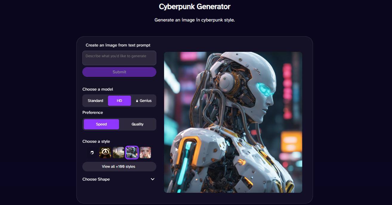 deepai cyberpunk generator