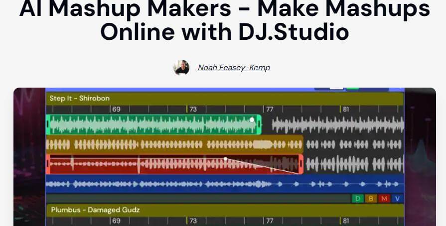 dj studio ai mashup