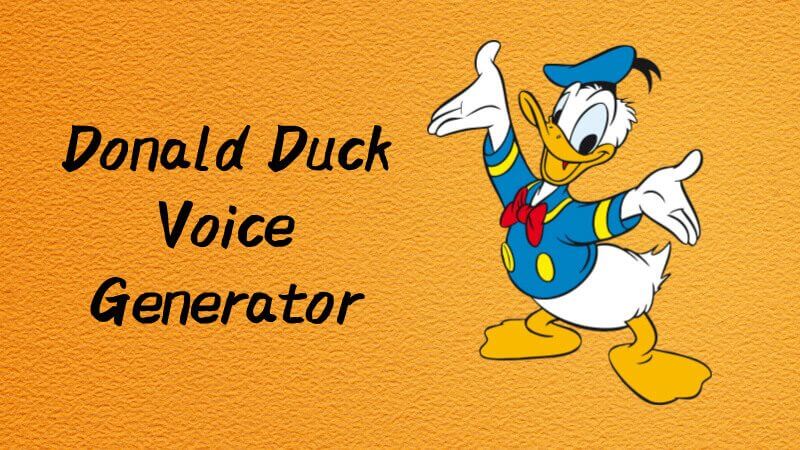 donald duck ai voice