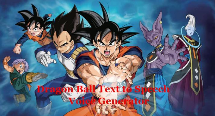 dragon ball text speech