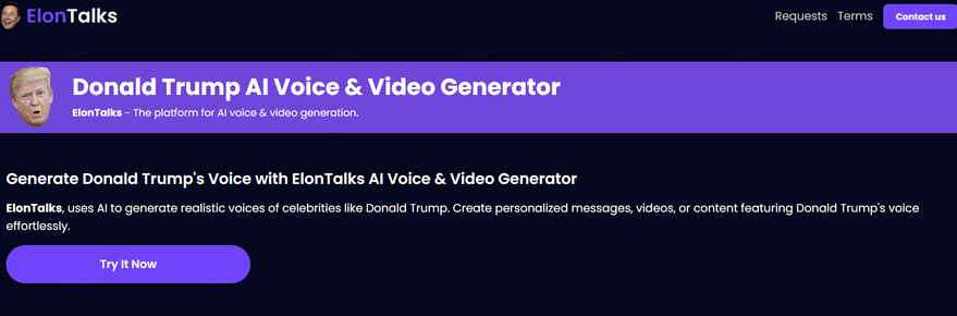 trump voice on elontalks