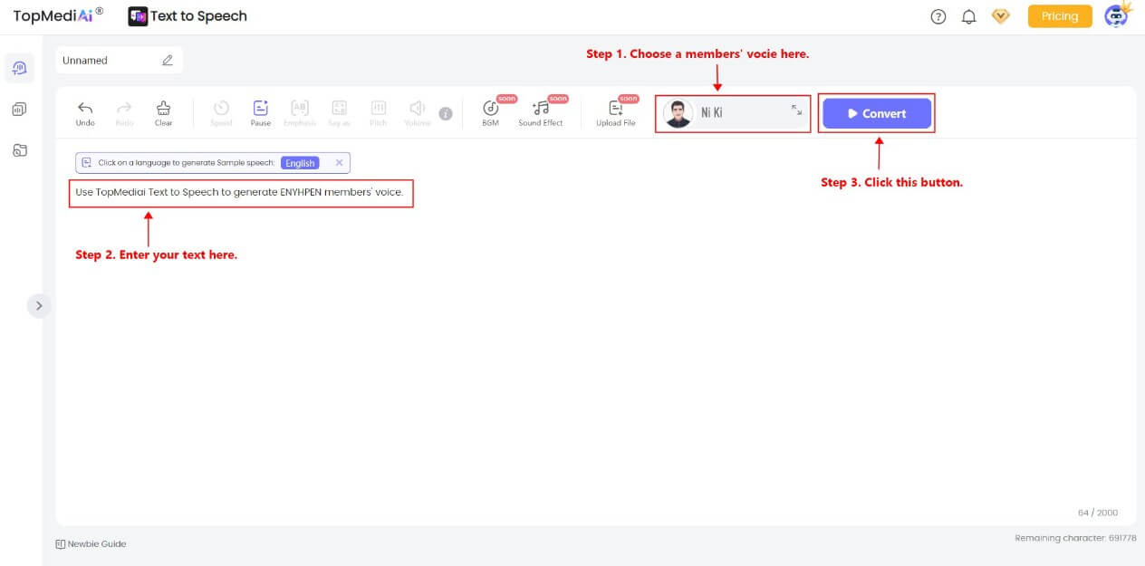 topmediai enhypen ai voice