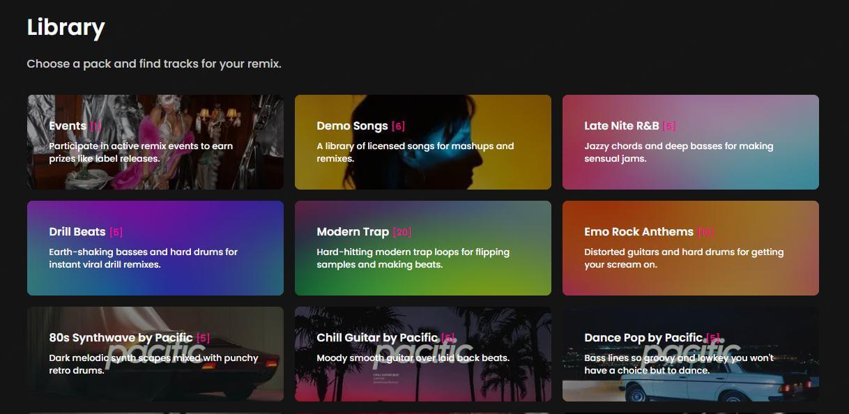 fadr remix maker interface