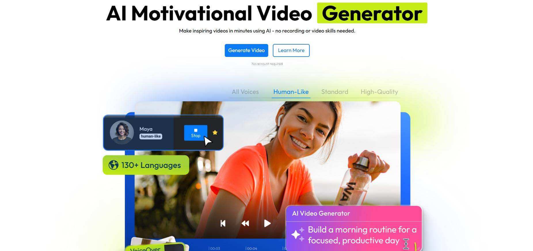 flixier ai motivational video maker