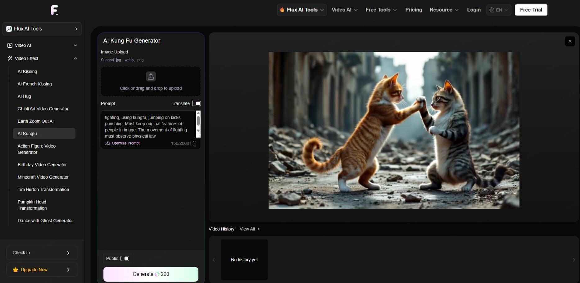 flux ai kungfu generator