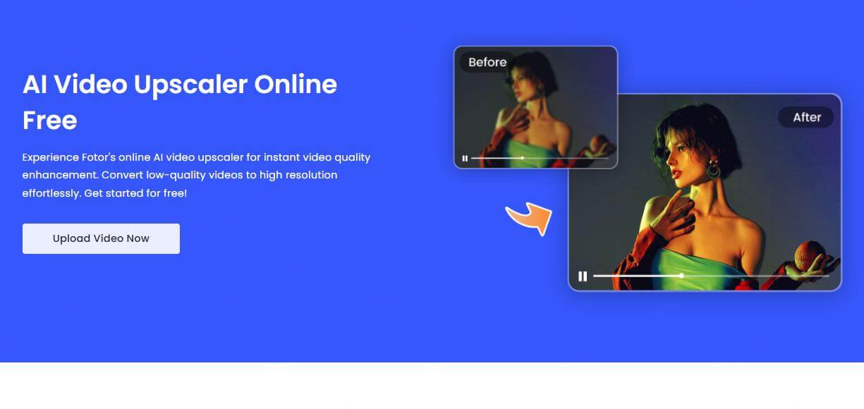 fotor video upscaler