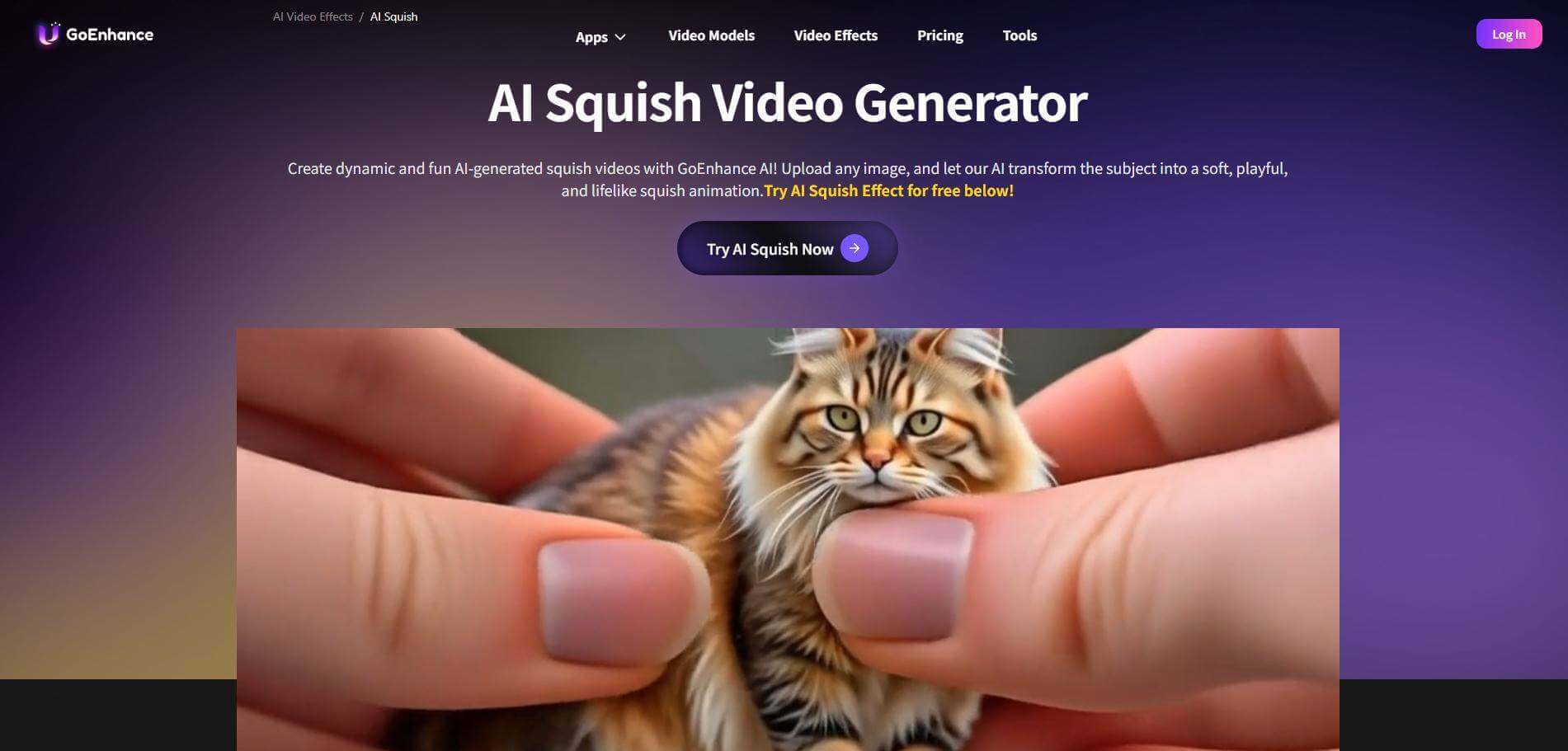 goenhance ai squish video generator