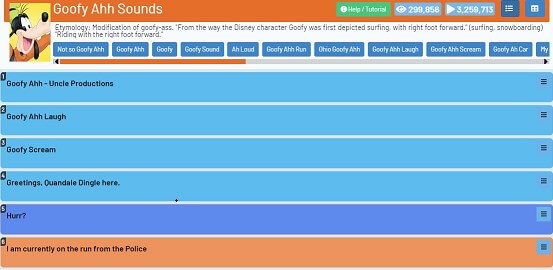 goofy ai voice 101soundboard