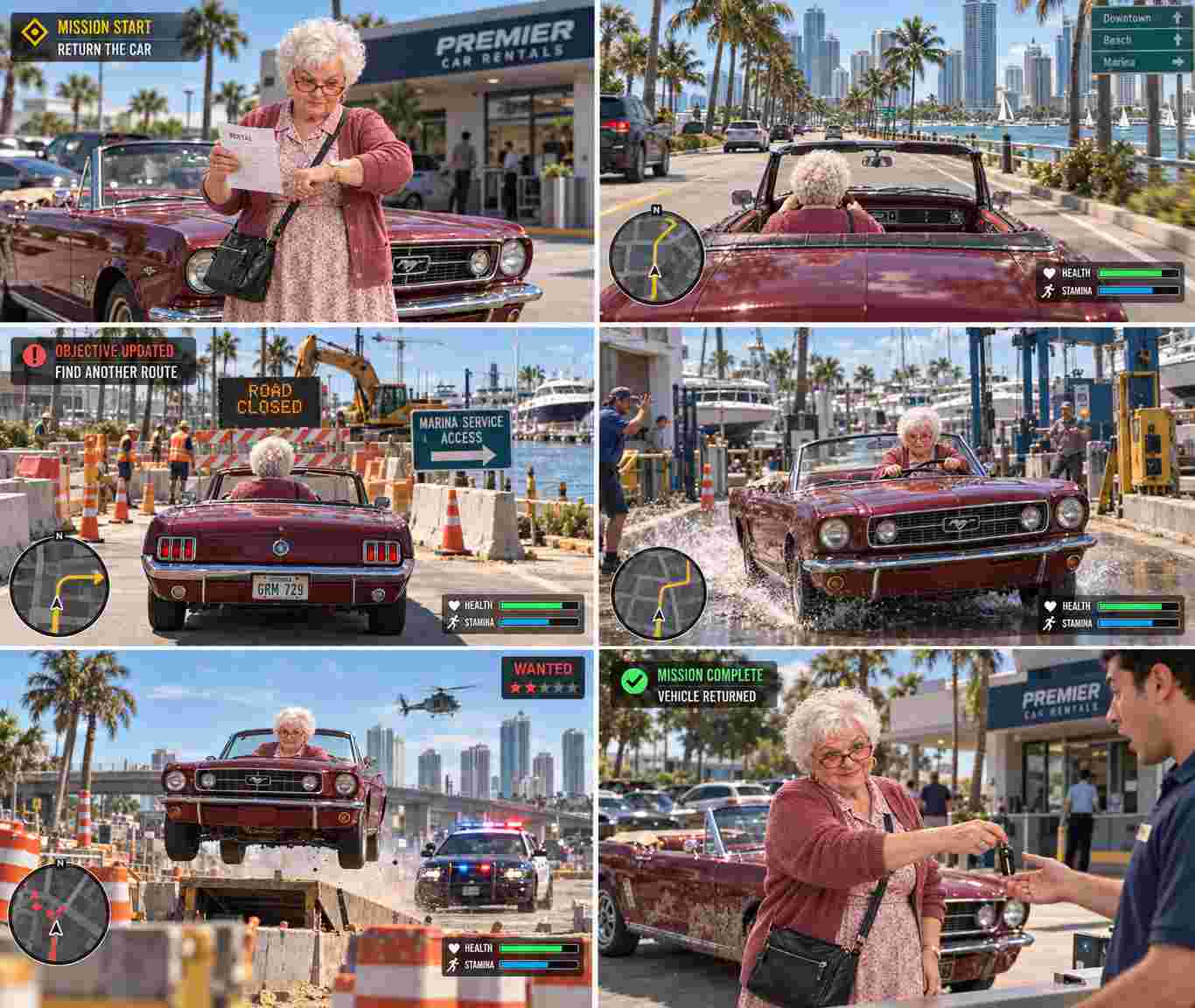 grandma gta game storyboard