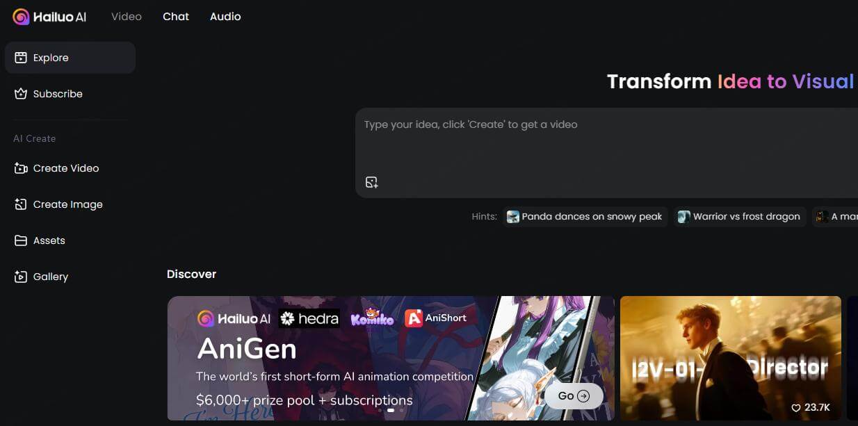 hailuo ai video generator