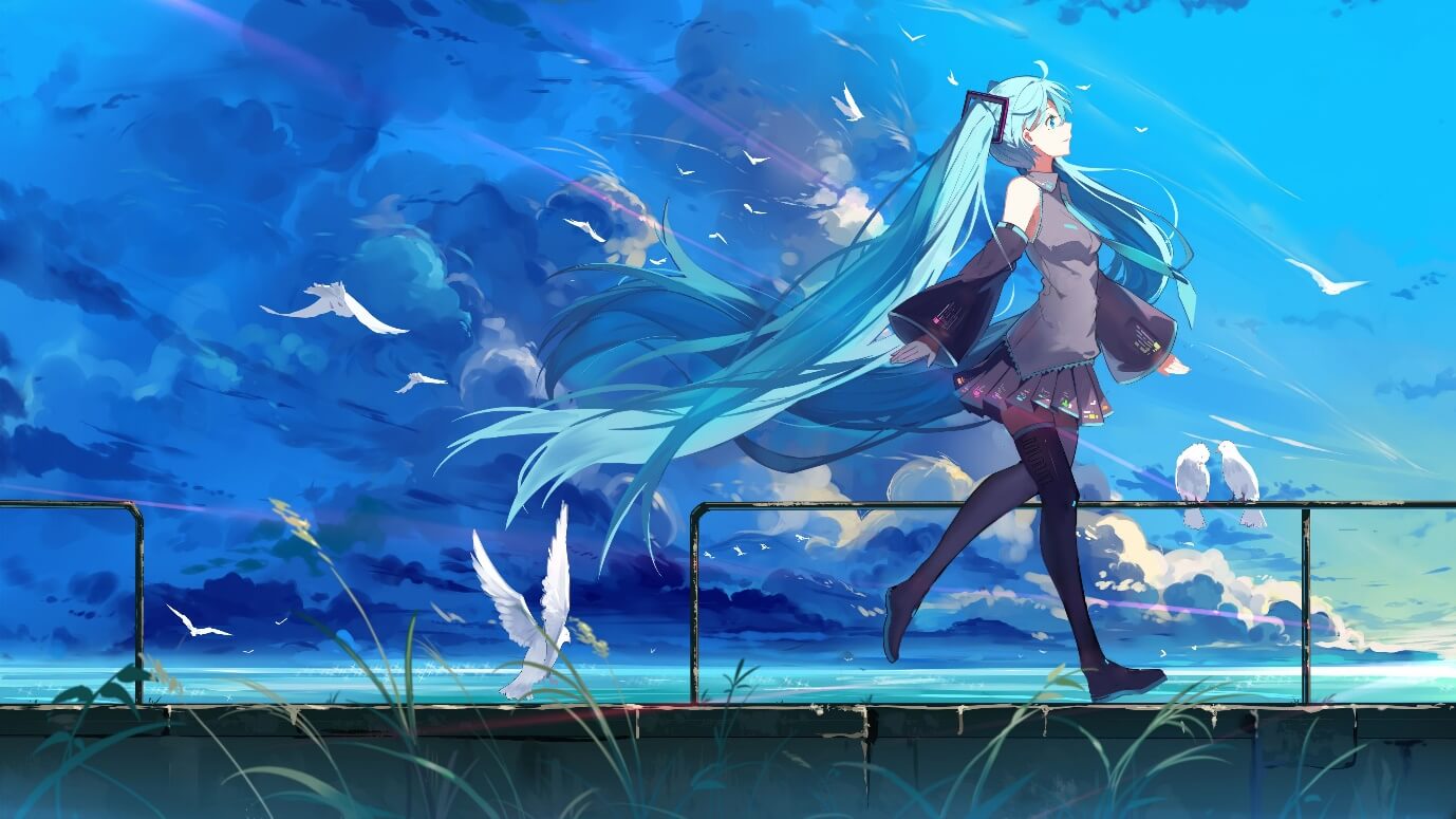 Wallpaper 4k Hatsune Miku Vocaloid Anime Girl Wallpaper