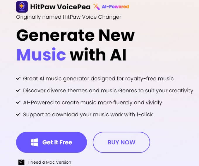 hitpaw ai music generator