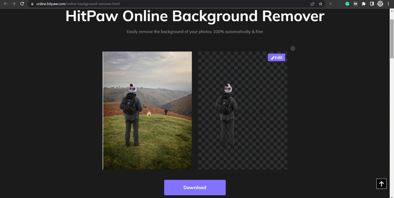 hitpaw online bg remover remove background