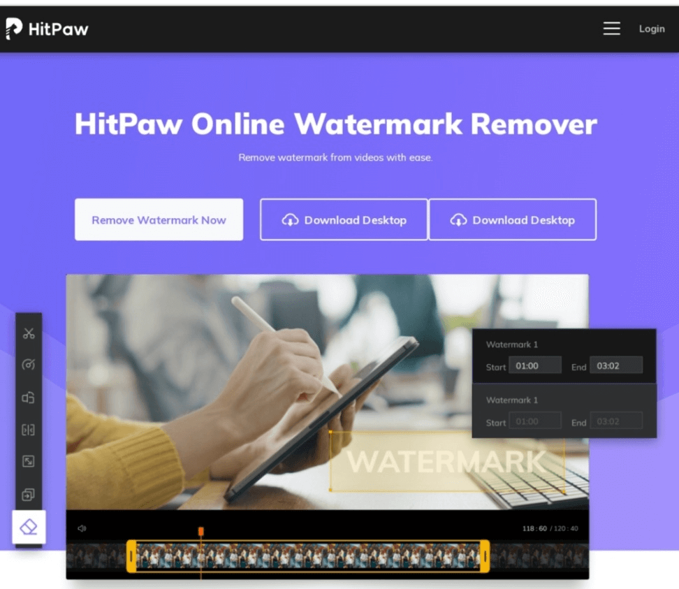 hitpaw watermark remover online