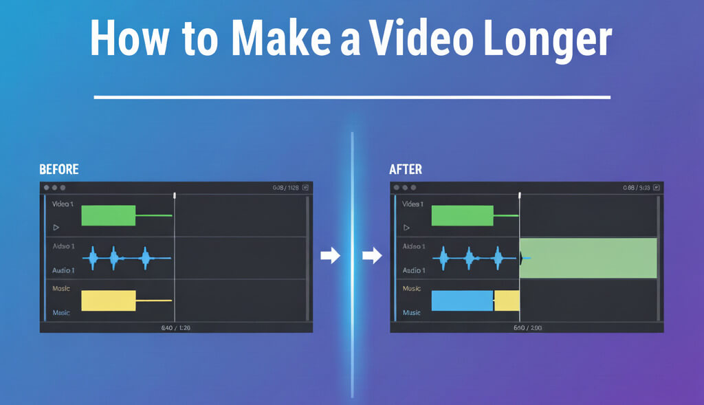 how to make a video longer