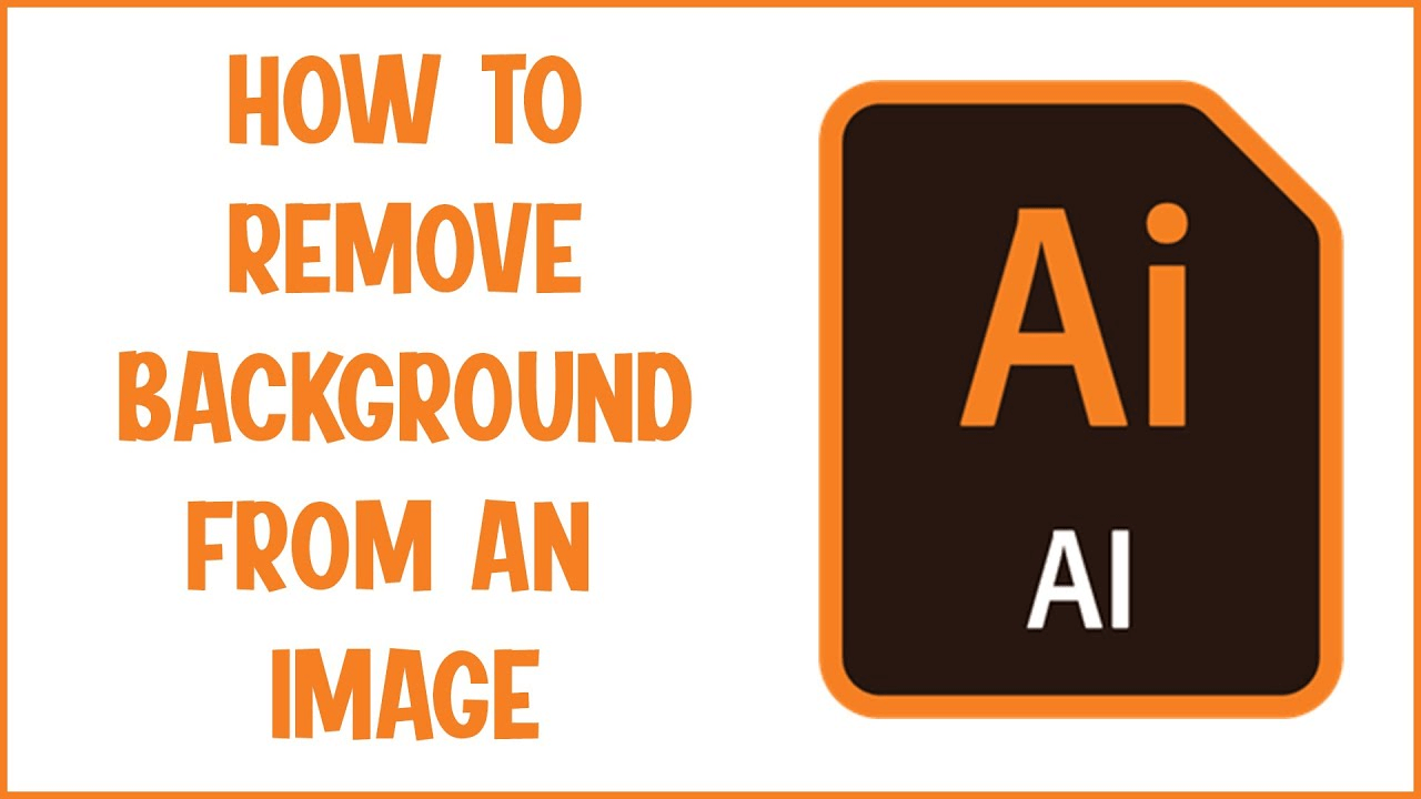 how to remove backgrounds in illustrator